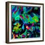 Blooming Blue Abstract-Ruth Palmer-Framed Art Print