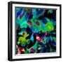 Blooming Blue Abstract-Ruth Palmer-Framed Art Print