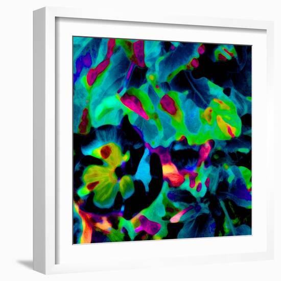 Blooming Blue Abstract-Ruth Palmer-Framed Art Print