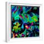 Blooming Blue Abstract-Ruth Palmer-Framed Art Print