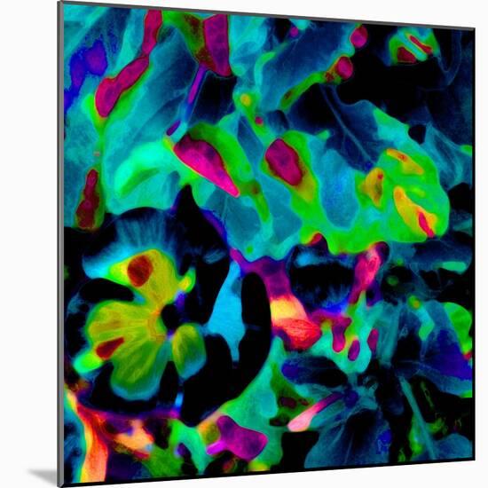 Blooming Blue Abstract-Ruth Palmer-Mounted Art Print
