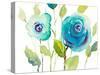 Blooming Blues-Lanie Loreth-Stretched Canvas