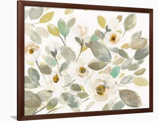 Blooming Branches II on White-Silvia Vassileva-Framed Art Print