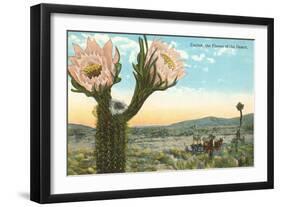Blooming Cactus-null-Framed Art Print