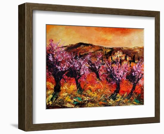 Blooming Cherry Trees In Provence-Pol Ledent-Framed Art Print