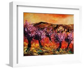 Blooming Cherry Trees In Provence-Pol Ledent-Framed Art Print