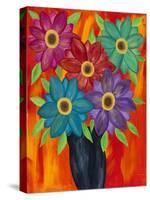 Blooming Colors-Kerri Ambrosino-Stretched Canvas