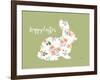 Blooming Delight Bunny II-Jenaya Jackson-Framed Art Print