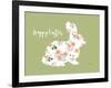 Blooming Delight Bunny II-Jenaya Jackson-Framed Art Print