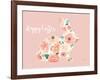 Blooming Delight Bunny III-Jenaya Jackson-Framed Art Print