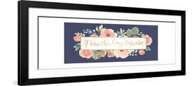 Blooming Delight VIII Blue-Jenaya Jackson-Framed Art Print