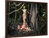 Blooming Gorgeous Lady In A Dress Of Flowers In The Rainforest-George Mayer-Framed Art Print