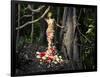 Blooming Gorgeous Lady In A Dress Of Flowers In The Rainforest-George Mayer-Framed Art Print