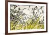 Blooming Grass 4477-Rica Belna-Framed Giclee Print