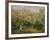 Blooming Lilac in Sunshine, 1873-Claude Monet-Framed Giclee Print