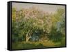 Blooming Lilac in Sunshine, 1873-Claude Monet-Framed Stretched Canvas