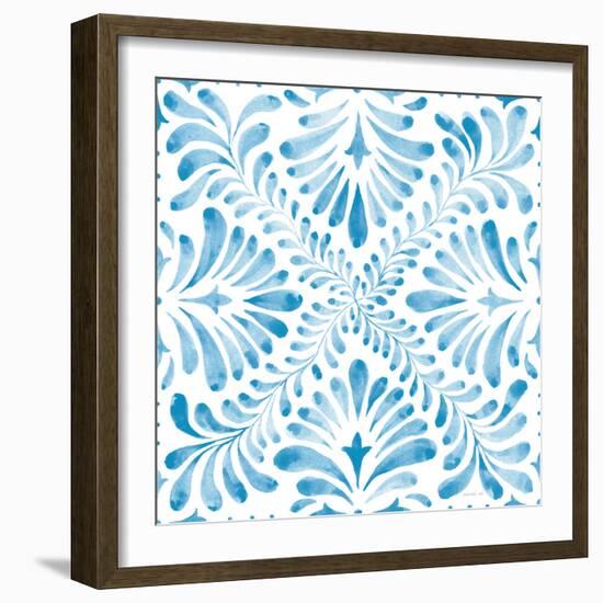 Blooming Orchard Tile VI-Danhui Nai-Framed Art Print