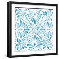 Blooming Orchard Tile VI-Danhui Nai-Framed Art Print