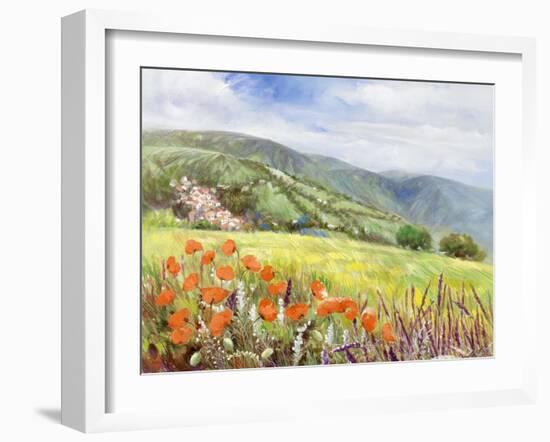 Blooming Poppy 1-Li Bo-Framed Giclee Print