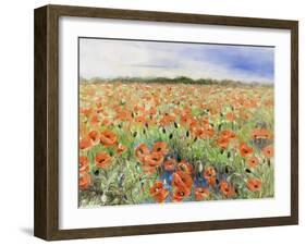 Blooming Poppy 3-Li Bo-Framed Giclee Print