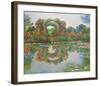 Blooming Round Arches at Giverny, 1913-Claude Monet-Framed Art Print