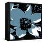 Blooming Slate Blue-Herb Dickinson-Framed Stretched Canvas