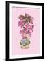 Blooming Vase in Pink-Ania Zwara-Framed Photographic Print