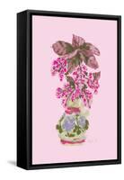 Blooming Vase in Pink-Ania Zwara-Framed Stretched Canvas