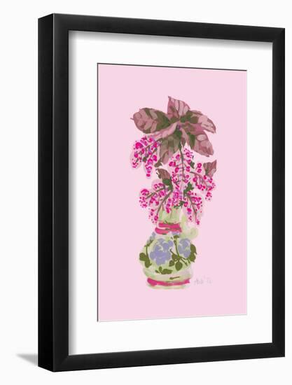 Blooming Vase in Pink-Ania Zwara-Framed Photographic Print