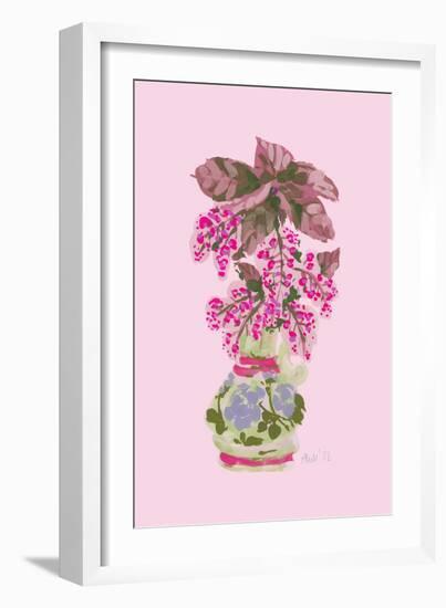 Blooming Vase in Pink-Ania Zwara-Framed Photographic Print