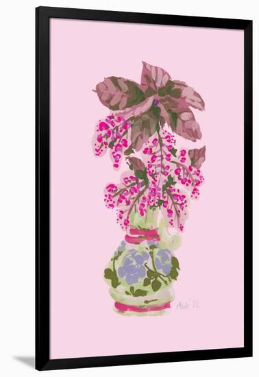Blooming Vase in Pink-Ania Zwara-Framed Photographic Print