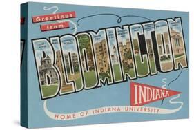 Bloomington, Indiana - Indiana University-Lantern Press-Stretched Canvas