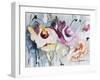 Blooms Aquas IV-Leticia Herrera-Framed Art Print