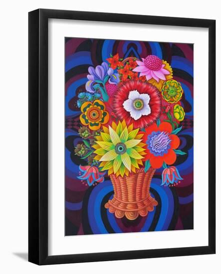 Blooms in a Basket, 2013-Jane Tattersfield-Framed Giclee Print