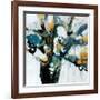 Blooms in Shamrock Grey-Angela Maritz-Framed Giclee Print