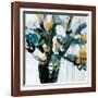 Blooms in Shamrock Grey-Angela Maritz-Framed Art Print