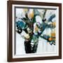 Blooms in Shamrock Grey-Angela Maritz-Framed Art Print