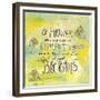 Blooms Quote-Elizabeth Caldwell-Framed Giclee Print