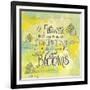 Blooms Quote-Elizabeth Caldwell-Framed Giclee Print