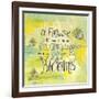 Blooms Quote-Elizabeth Caldwell-Framed Giclee Print