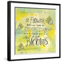 Blooms Quote-Elizabeth Caldwell-Framed Giclee Print