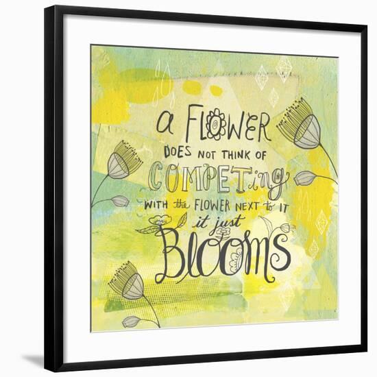 Blooms Quote-Elizabeth Caldwell-Framed Giclee Print