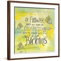 Blooms Quote-Elizabeth Caldwell-Framed Giclee Print