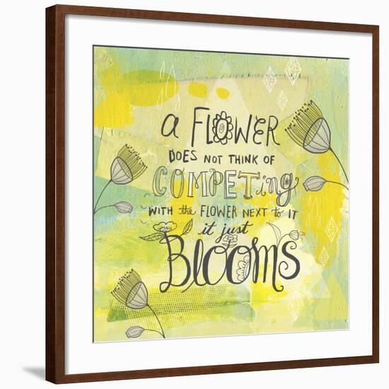 Blooms Quote-Elizabeth Caldwell-Framed Giclee Print