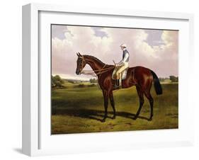 Bloomsbury, a Chestnut Racehorse with Sam Templeman Up, in a Landscape-Alfred de Prades-Framed Giclee Print