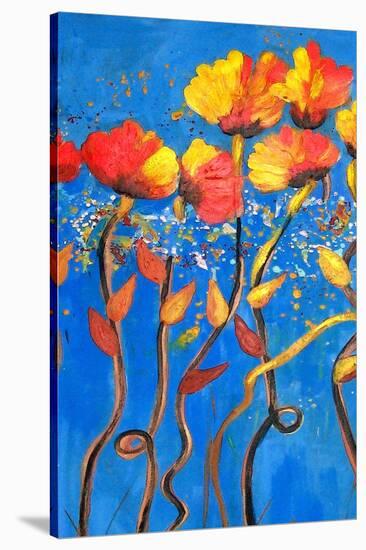 Bloomtime Five-Ruth Palmer-Stretched Canvas