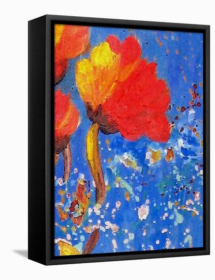 Bloomtime Three-Ruth Palmer-Framed Stretched Canvas