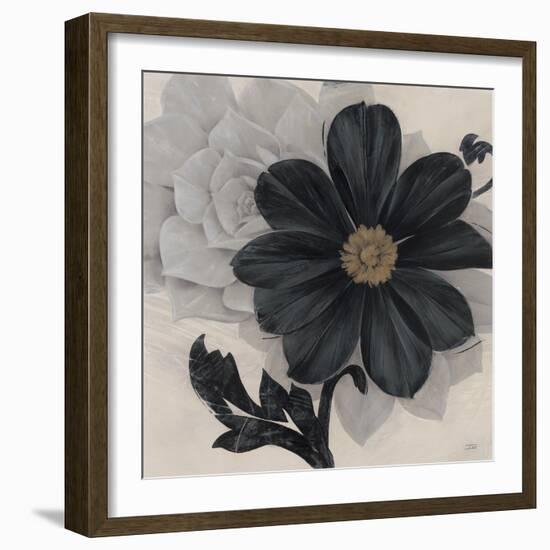 Blossom and Succulent Black-Ivo Stoyanov-Framed Art Print