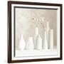 Blossom and White Vases Still Life-Tom Quartermaine-Framed Giclee Print