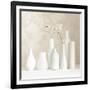 Blossom and White Vases Still Life-Tom Quartermaine-Framed Giclee Print